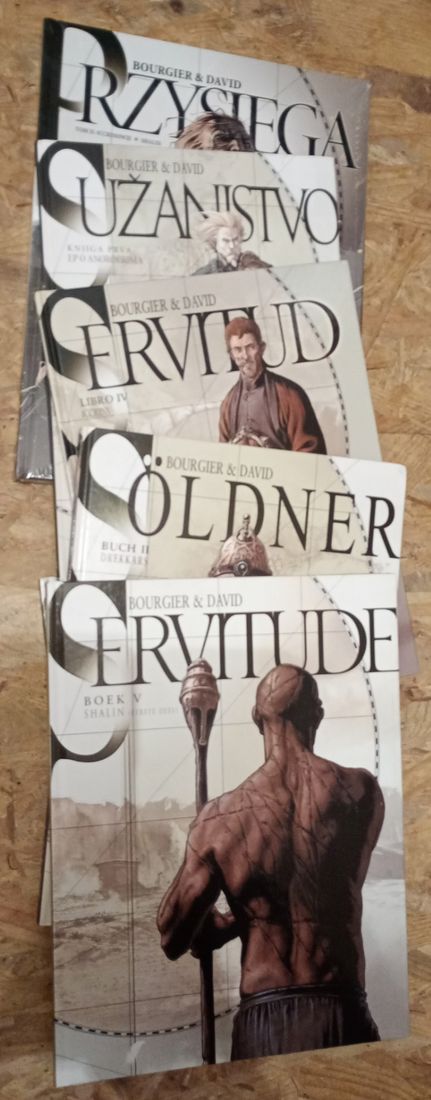 Quelques éditions étrangères de Servitude